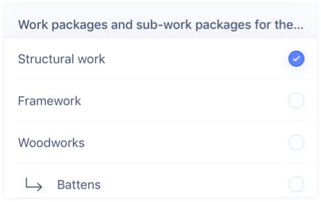 Assign work packages