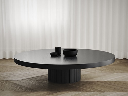 Table design noire